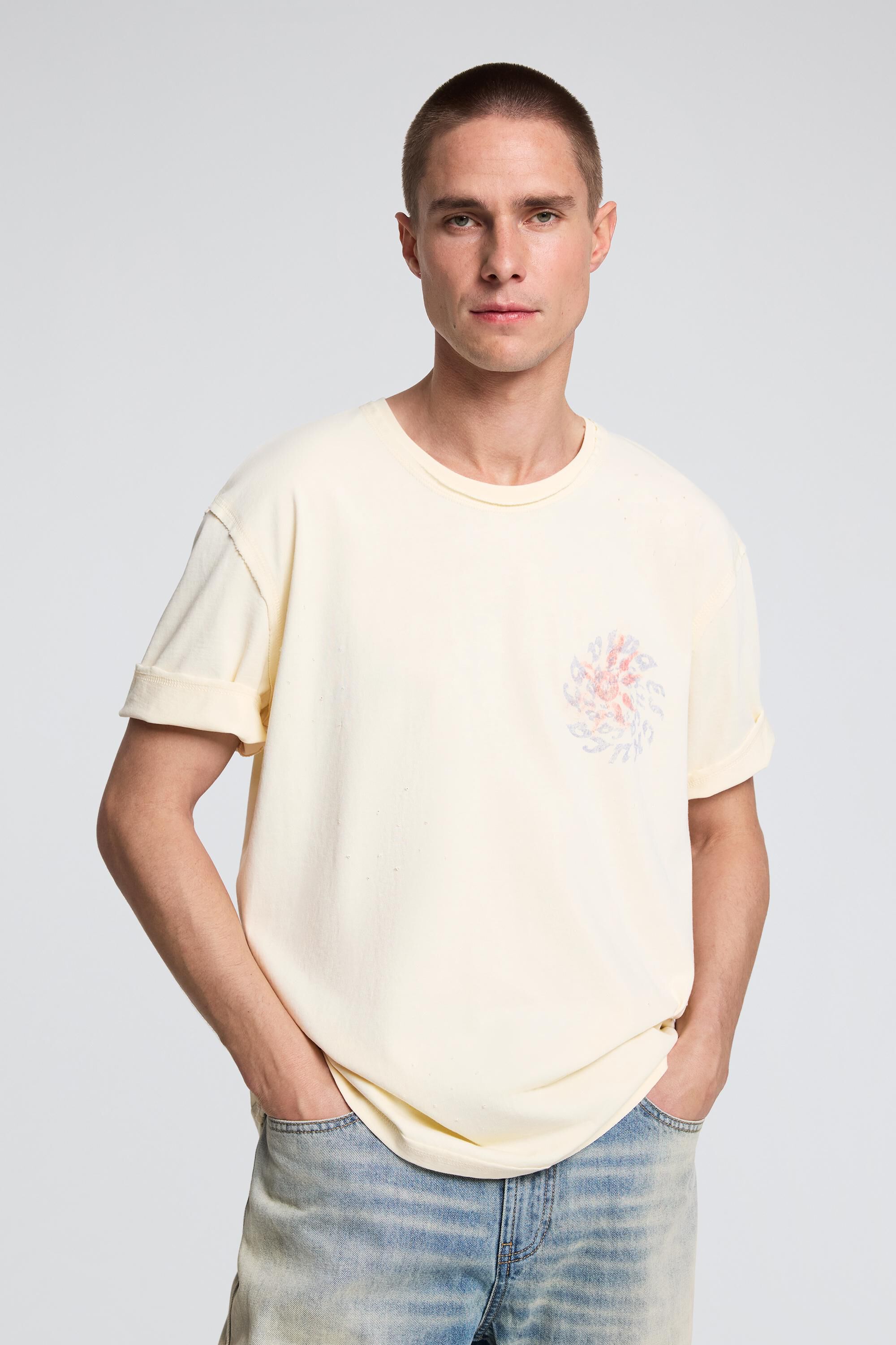T-shirt imprimé en coton, DESIGUAL
