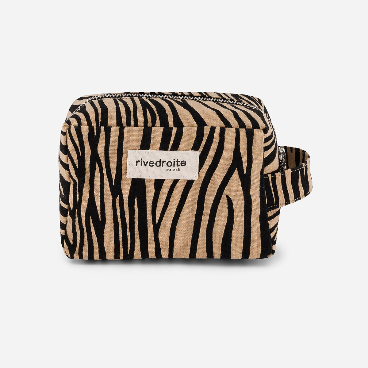 Tournelle Make-Up Bag in Zebra Print Cotton