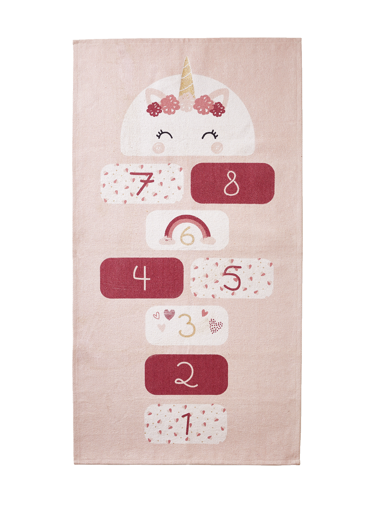 Tapis rectangle marelle Licorne, VERTBAUDET