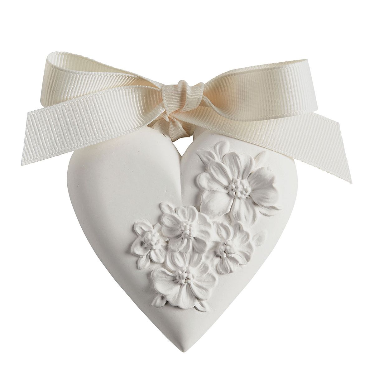 Décor parfumé Cœur Fleuri - Grand modèle - Bois de Cachemire, MATHILDE M
