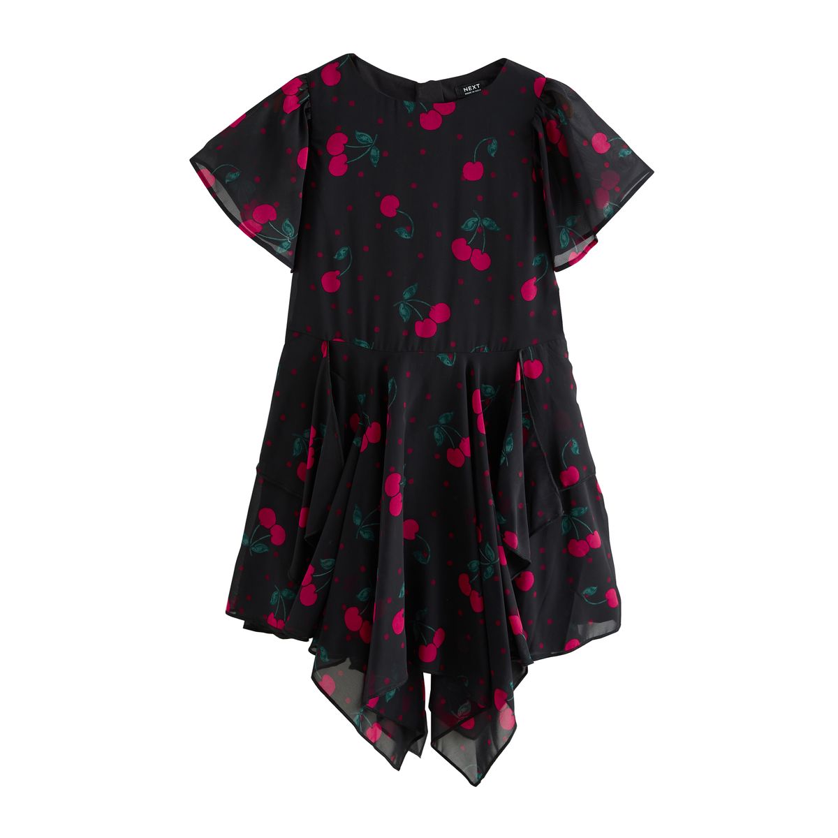 Robe à ourlet mouchoir et ornements, NEXT