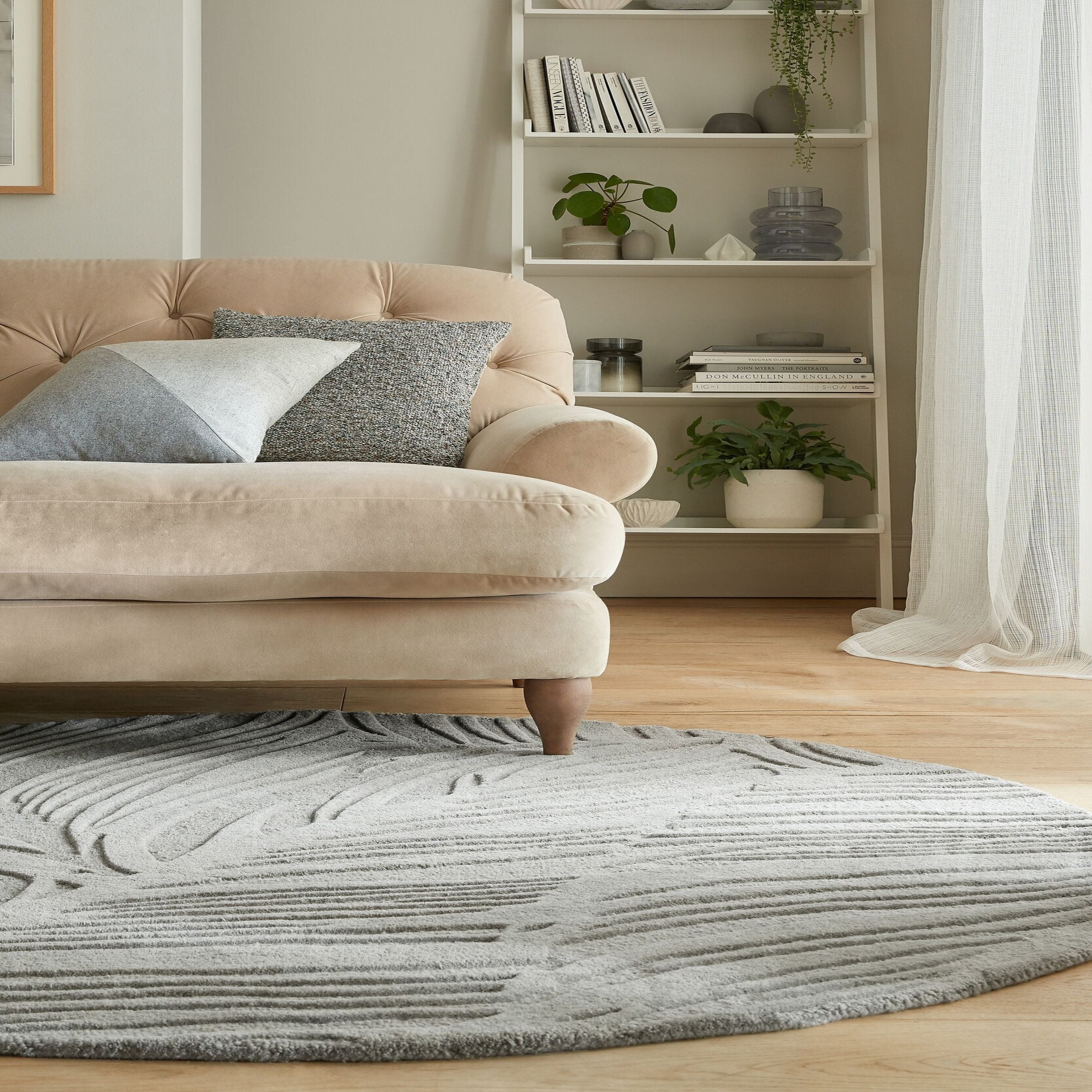 Tapis en laine rond FEUILLAGE, FLAIR RUGS