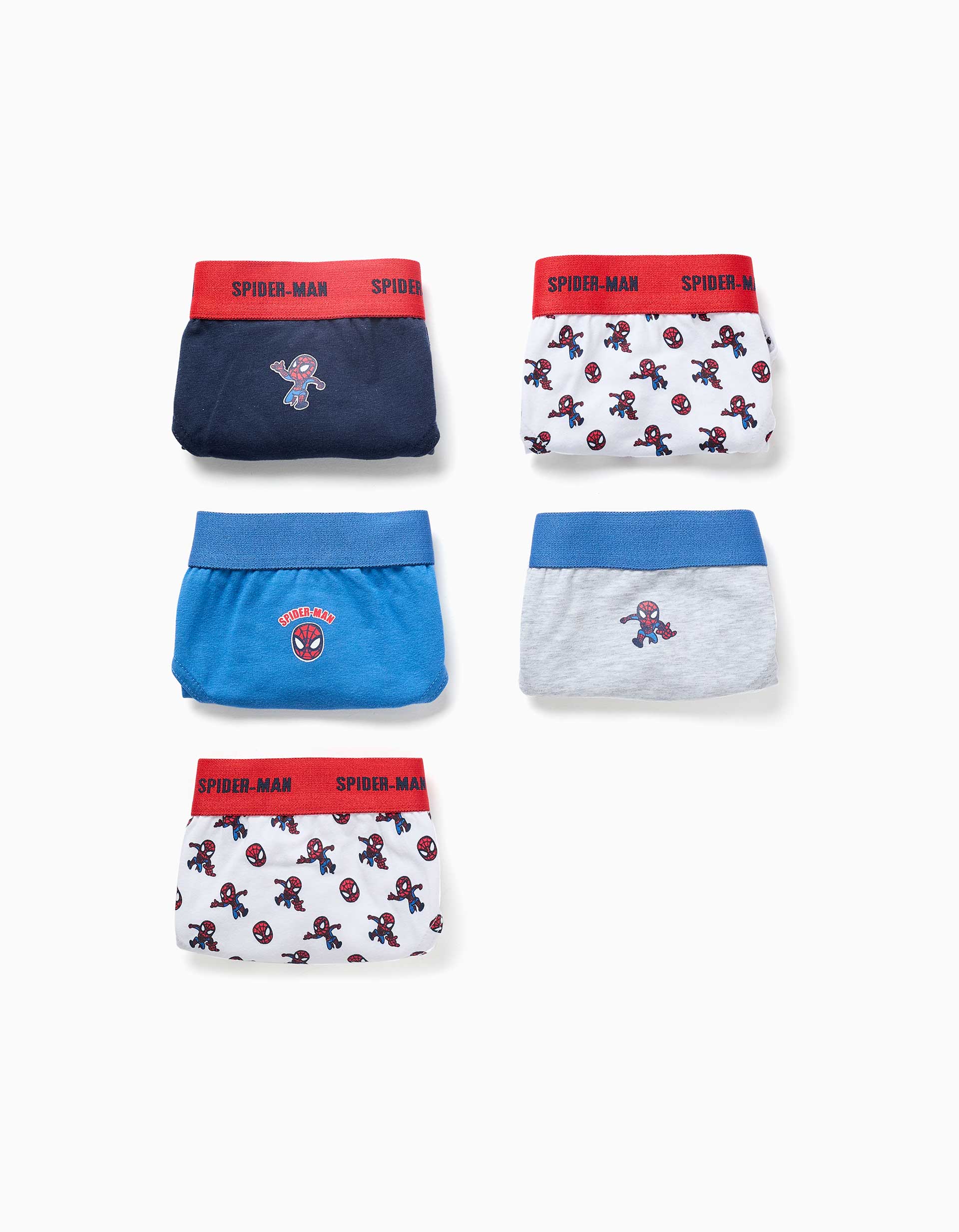 Lot de 5 slips en coton avec imprimés Spider-Man, ZIPPY