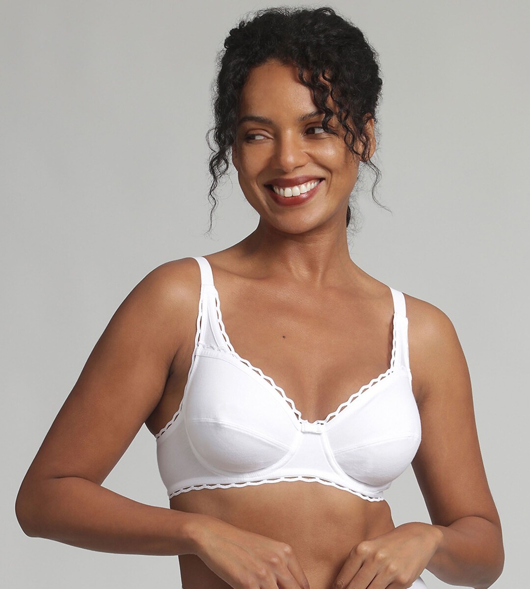 Soutien-gorge Cœur croisé féminin coton bio, PLAYTEX