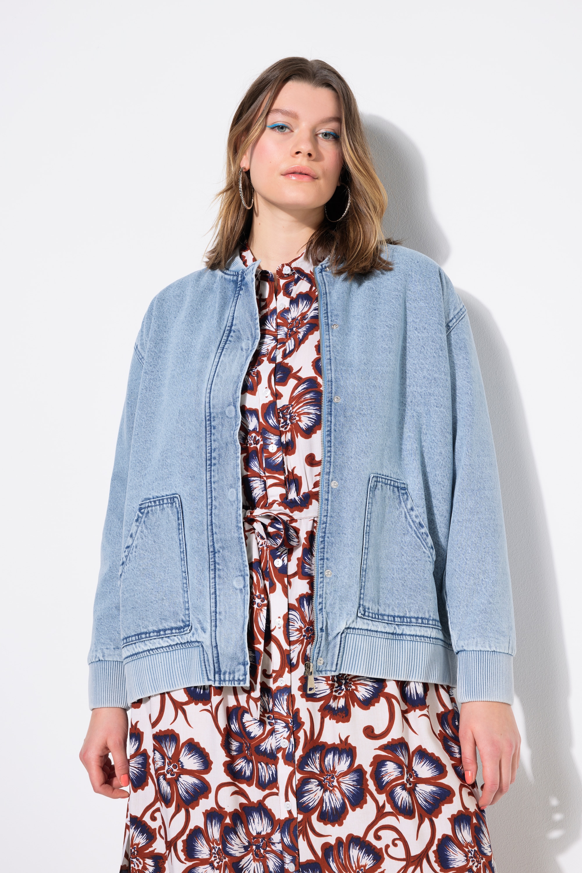 Bombers en jean, doublure matelassée, STUDIO UNTOLD