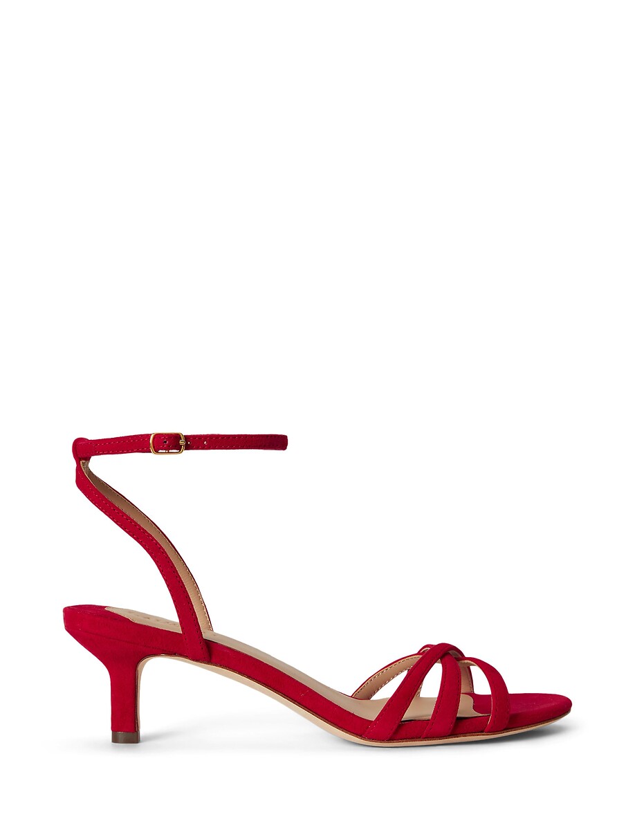 Lauren Ralph Lauren Sandalias de tacón de ante Kendyl, Kitten Heel