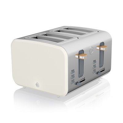 Nordic 4-Slice Toaster - White - ST14620WHTN SWAN