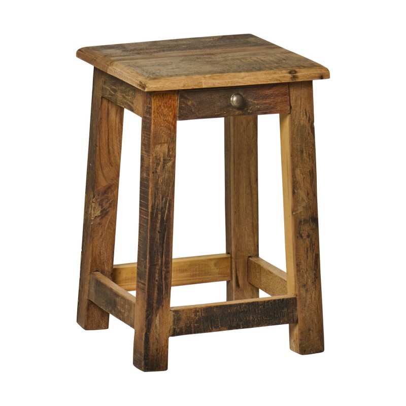 Petite table de chevet bois rustique recyclé, IB LAURSEN