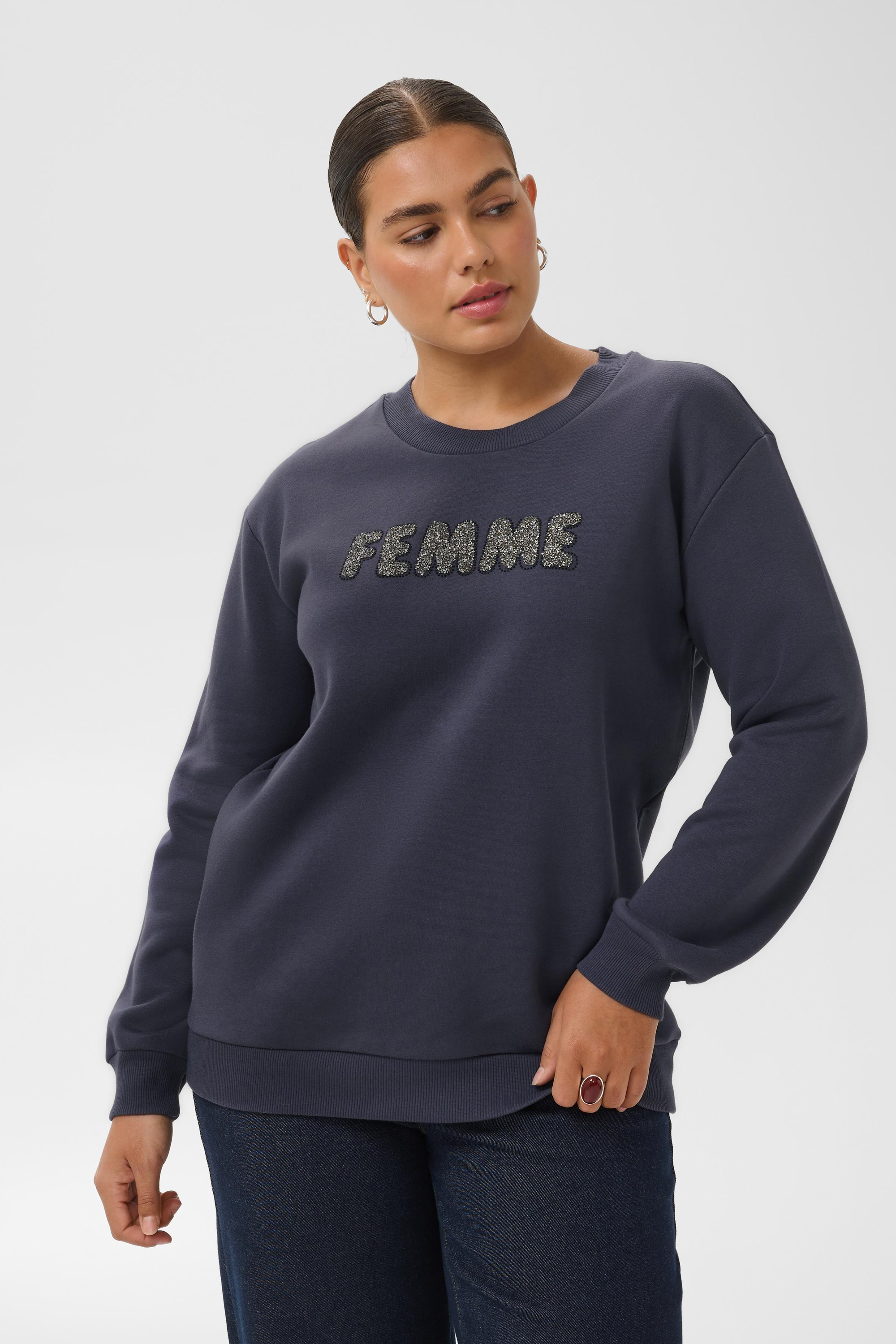 Sweatshirt, KAFFE CURVE