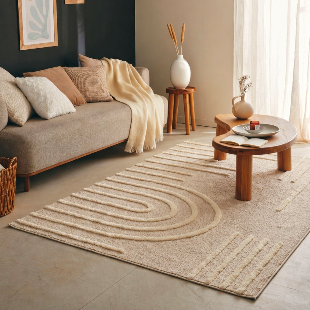 Tapis salon à motif ton sur ton HARMONIE, NAZAR RUGS