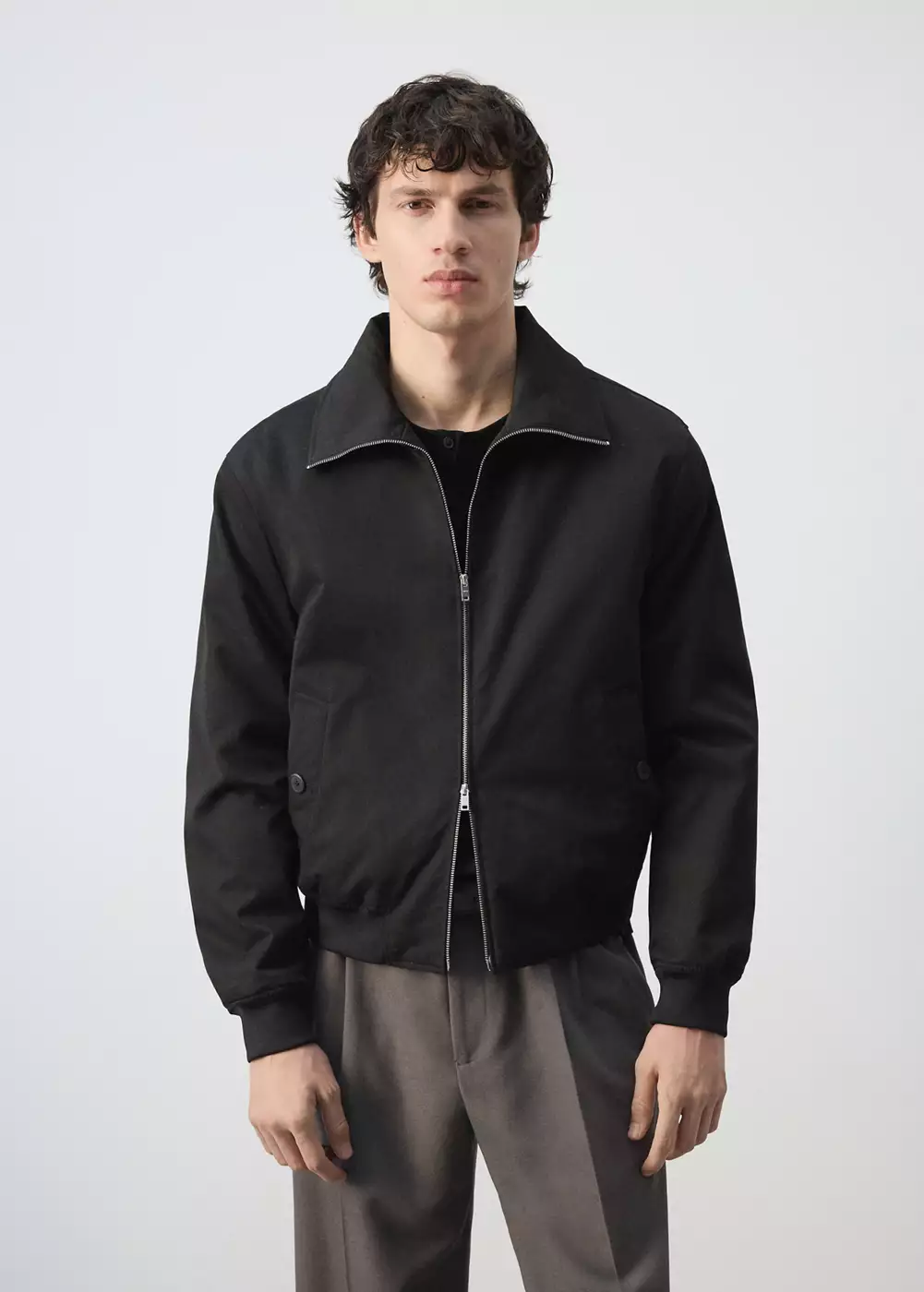 Veste matelassée col cheminée, MANGO MAN