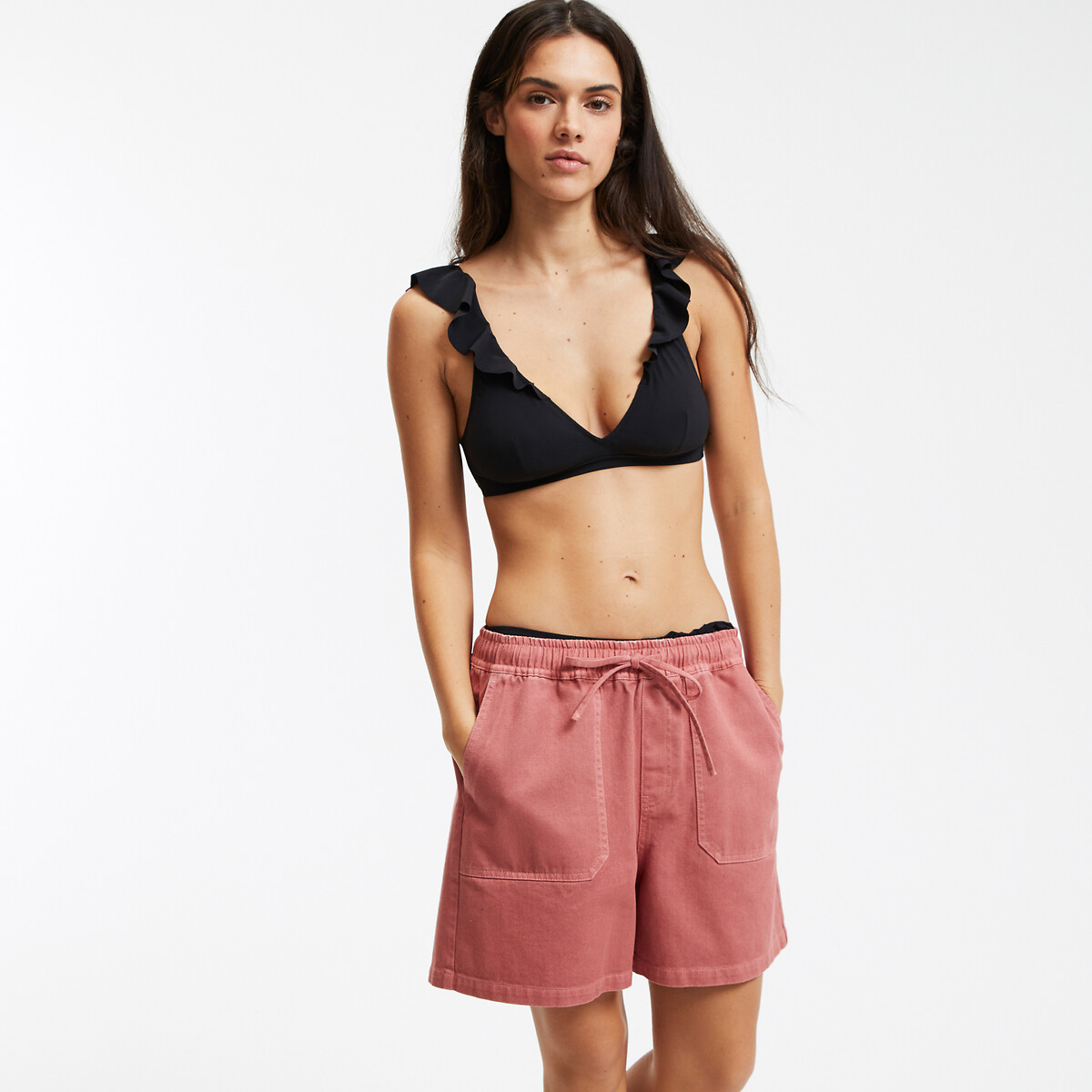 Triangel bikini-BH met volants
