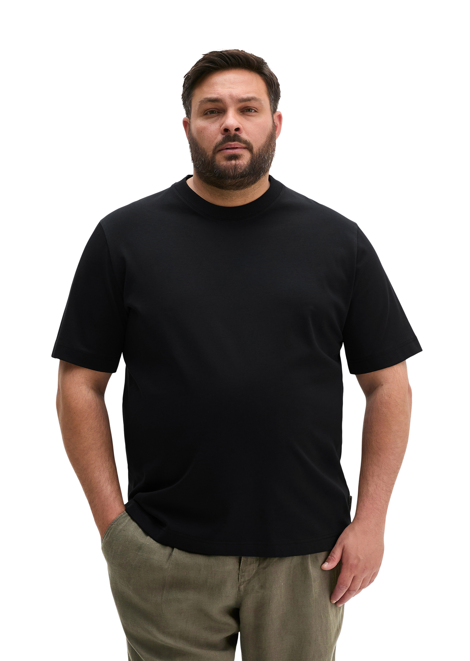 T-shirt relaxed en jersey de coton bio épais, MARC O'POLO