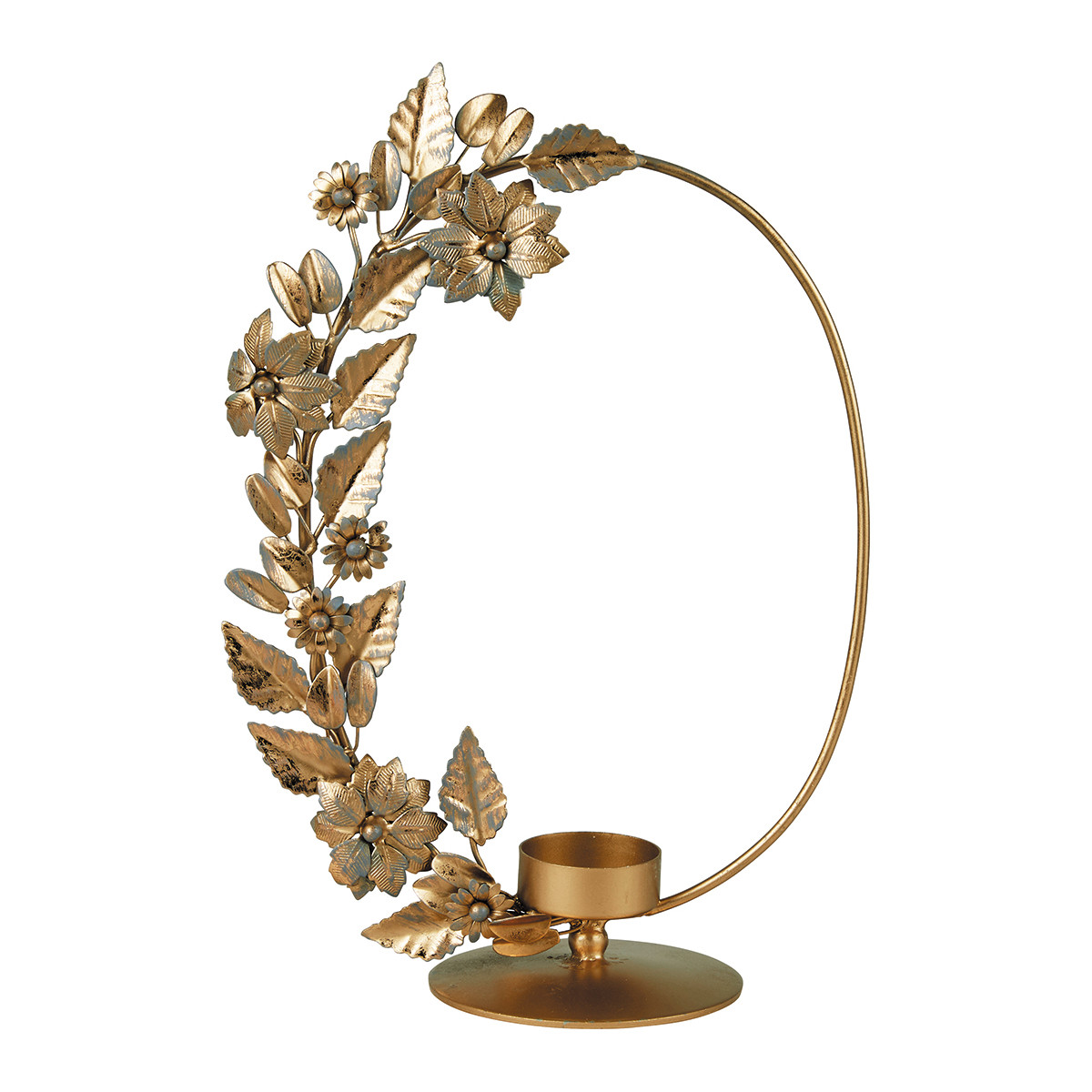 photophore metal oval or, MATHILDE M