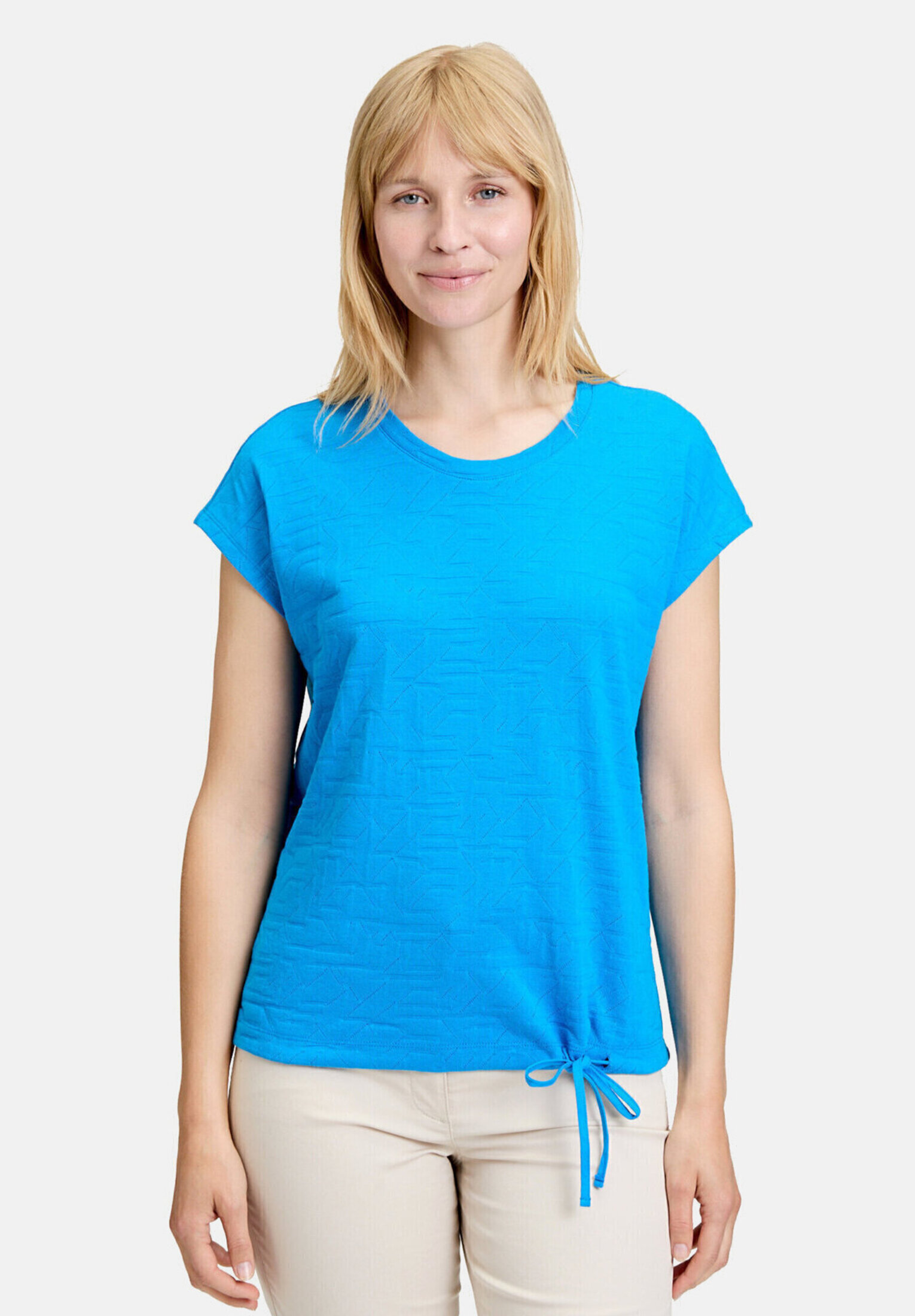 T-Shirt avec structure à cordon coulissant sous tunnel, BETTY BARCLAY