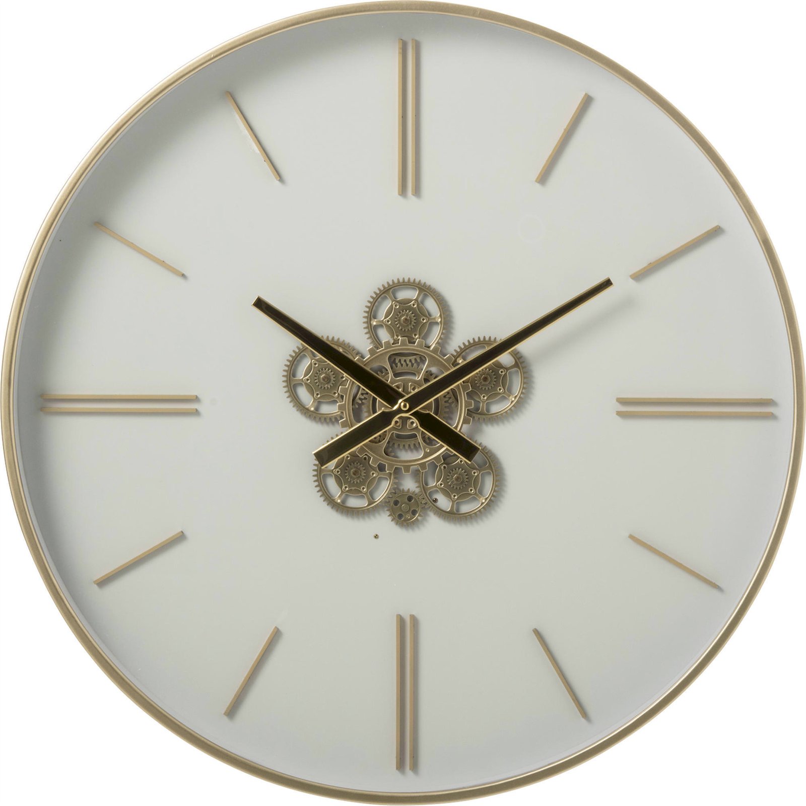 Horloge murale en métal dorée style chic, RECOLLECTION