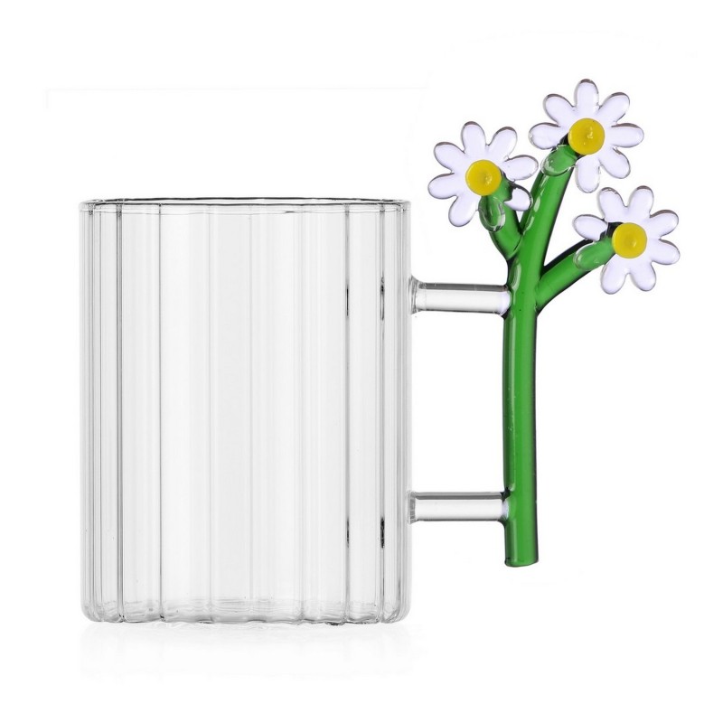 Mug verre marguerites BOTANICA, ICHENDORF