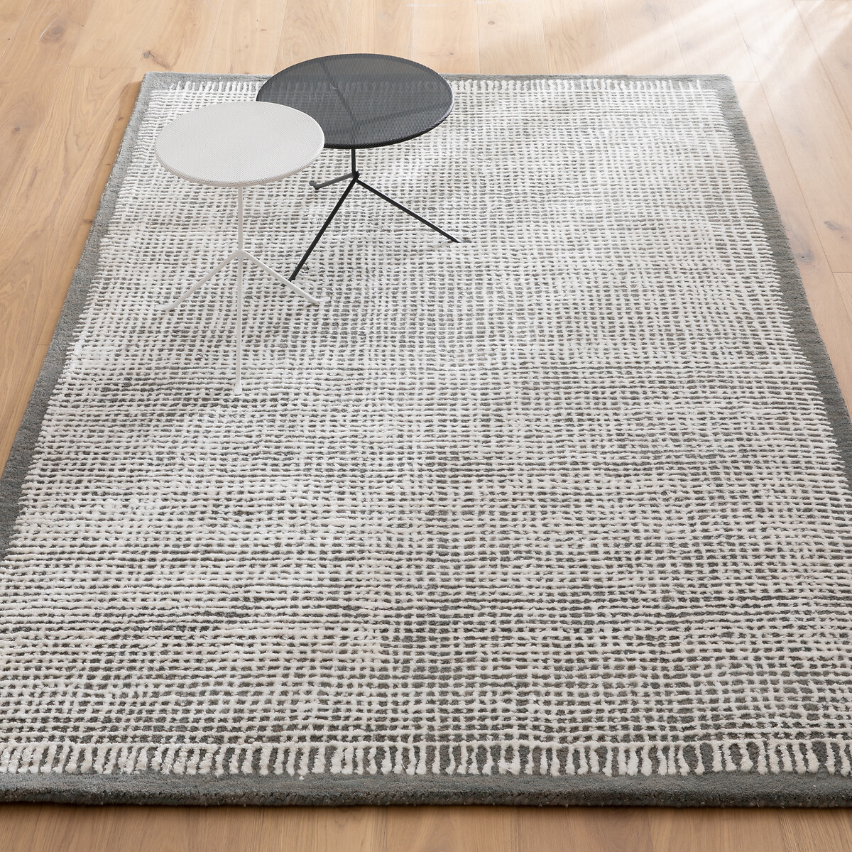 OTTO STUDIO FOR AM.PM Handgetuft vloerkleed, Lyocell en wol, Net
