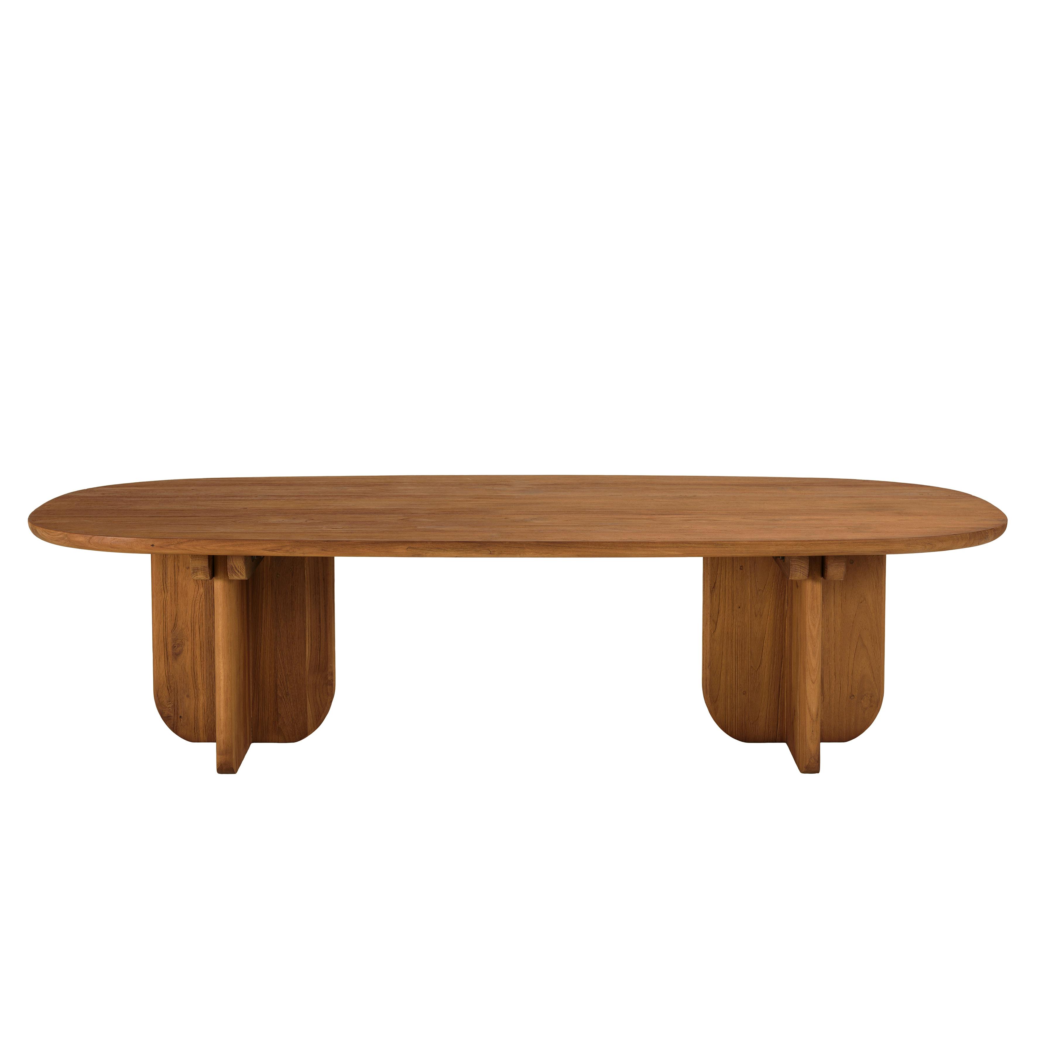 Table basse 140x60cm en bois de teck recyclé SWING, PIER IMPORT