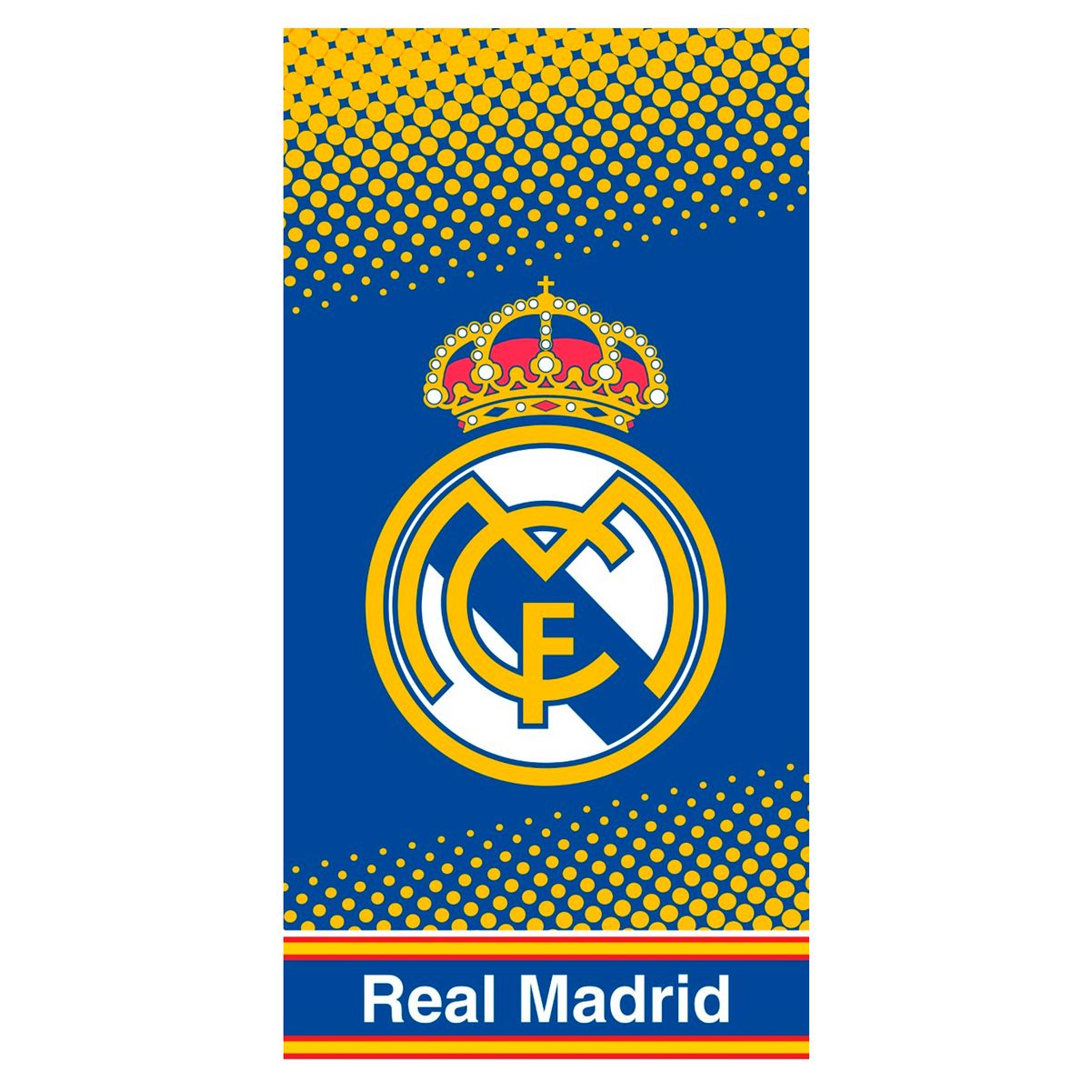 Real Madrid Serviette de Plage géante 100% Coton et 160 x 80 cm 