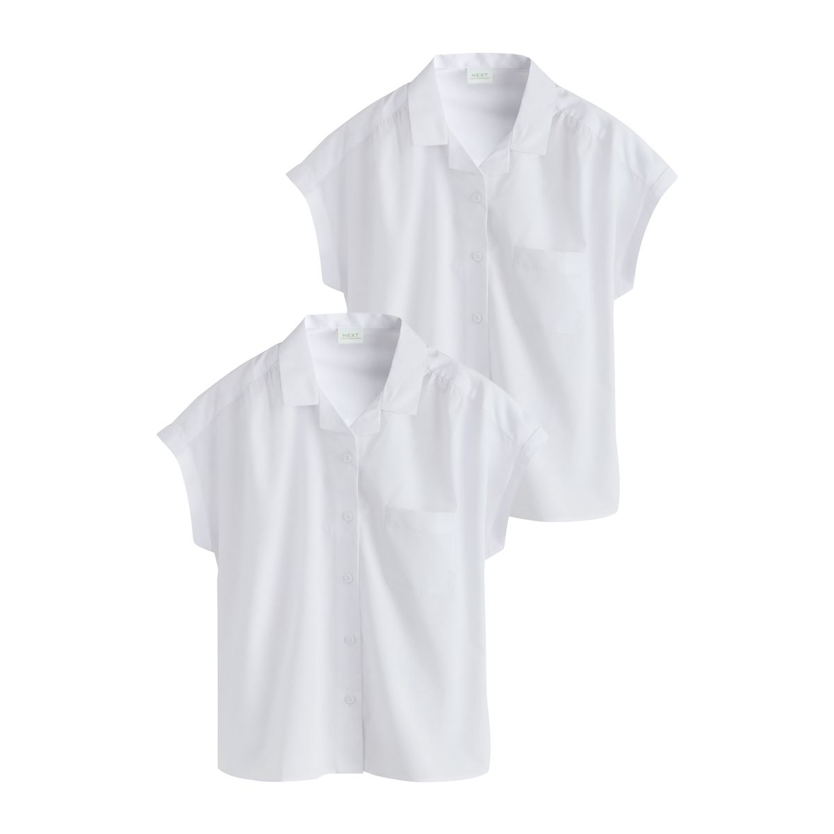 Chemise d’école droite col à revers, lot de 2, NEXT
