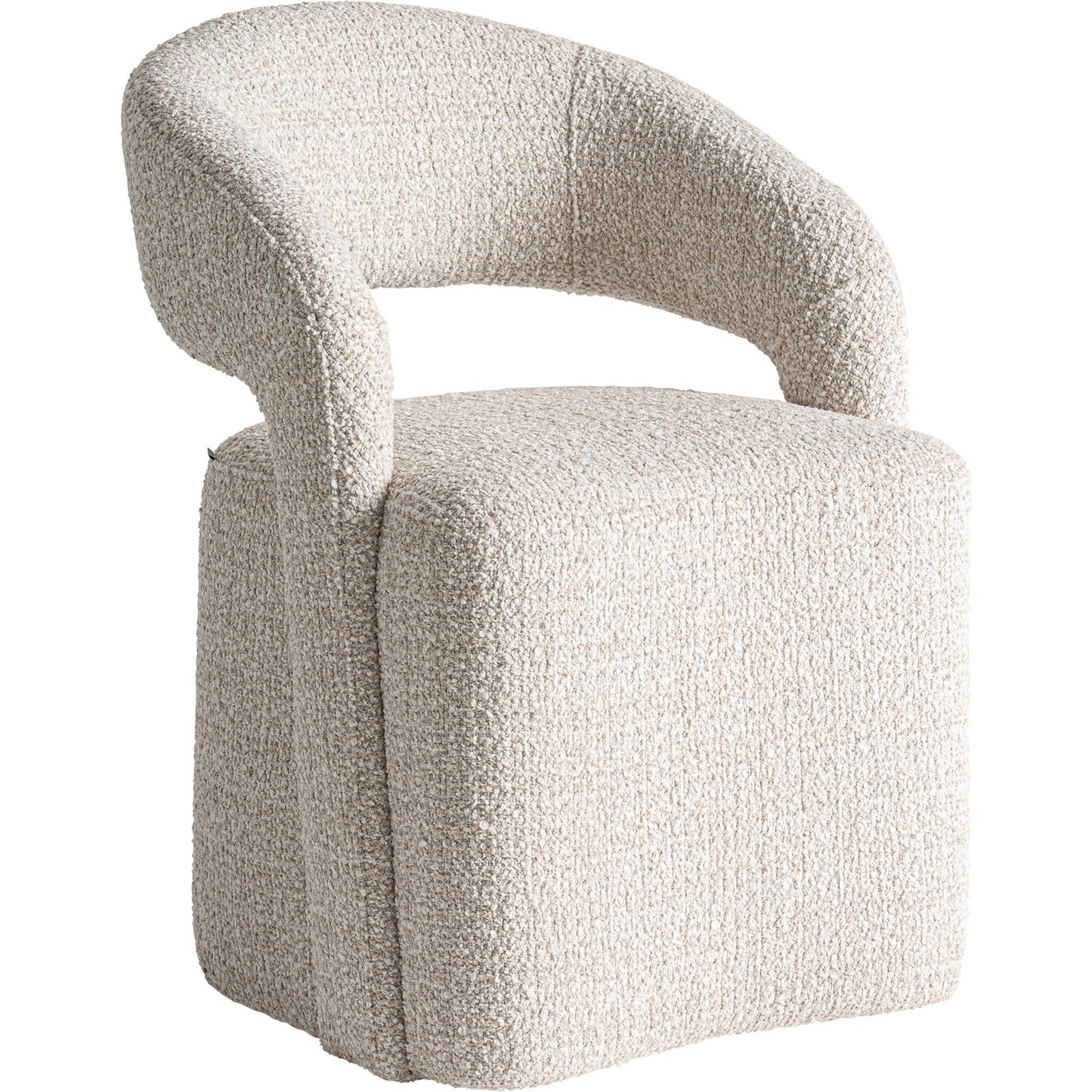 Chaise contemporaine bouclée, Lot de 1, RECOLLECTION