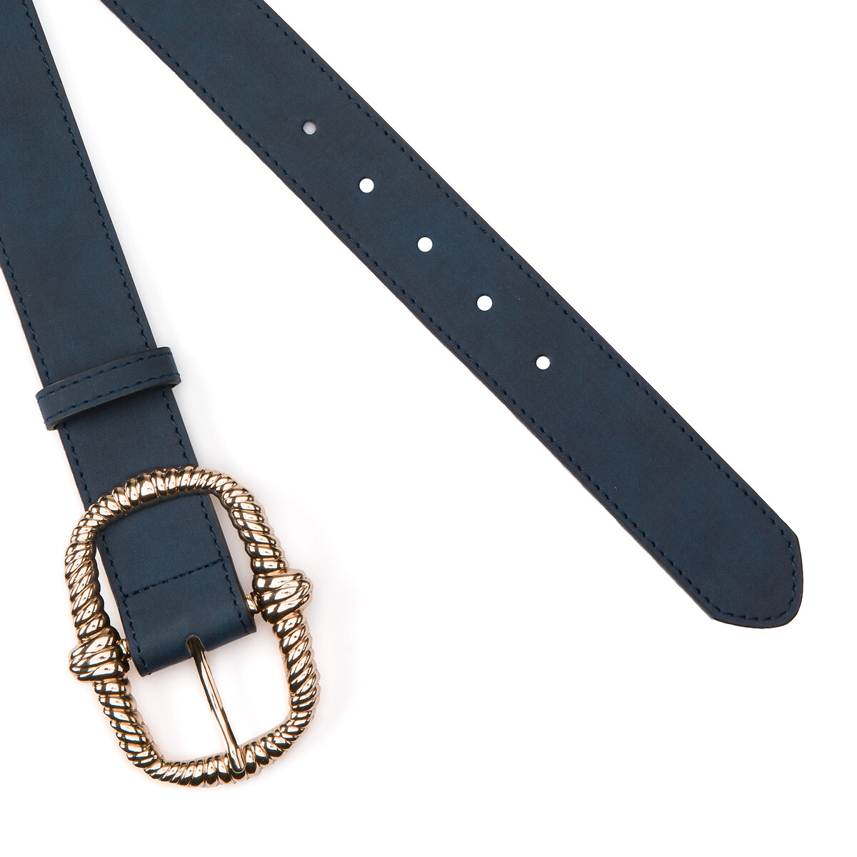 Leather Jewelled Buckle Belt