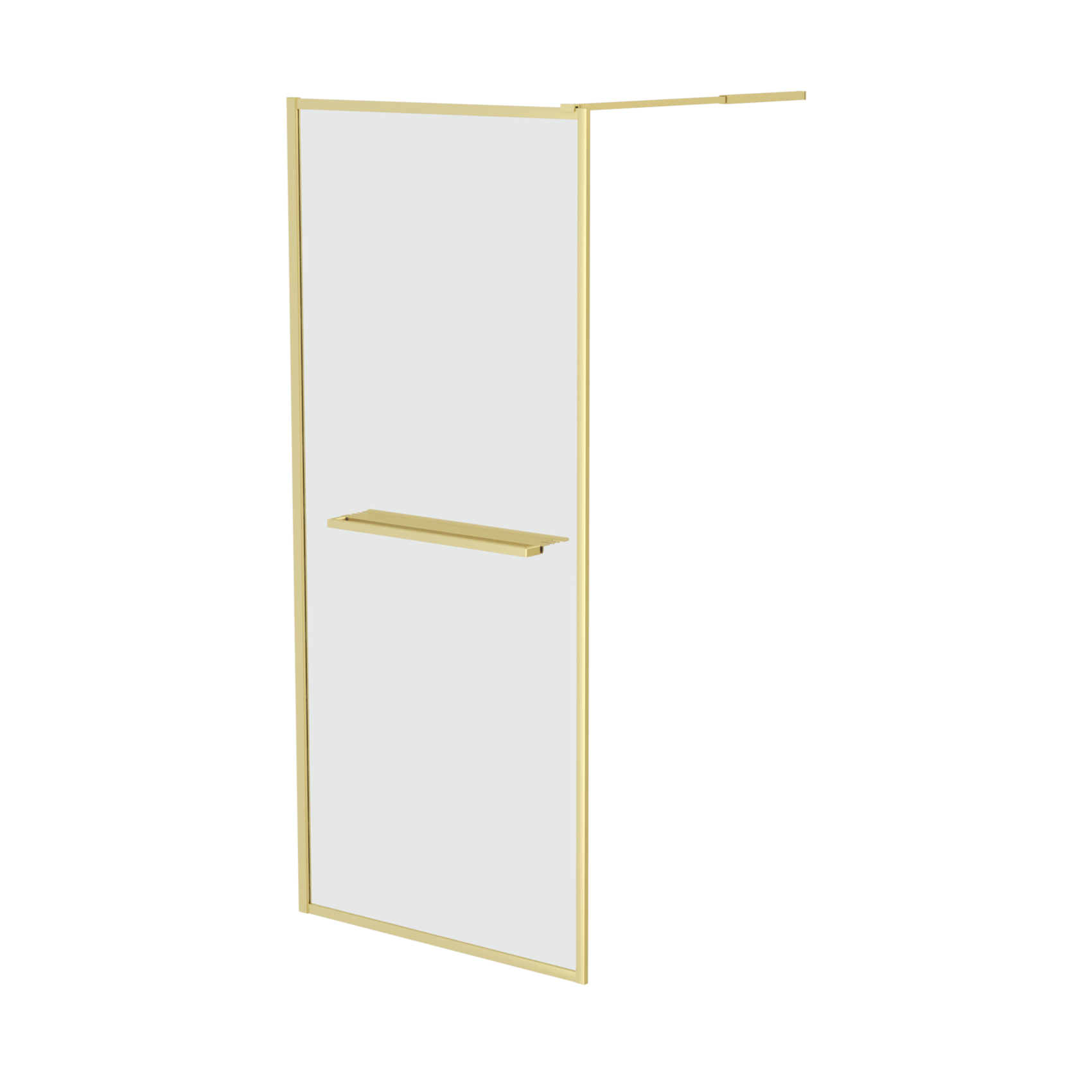 Paroi de douche à l’italienne avec étagère et porte-serviette, HOME MAISON