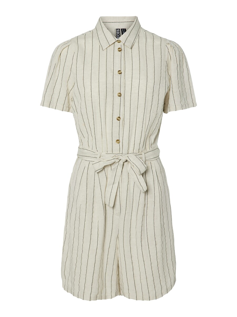 Belted Striped Jumpsuit, PIECES