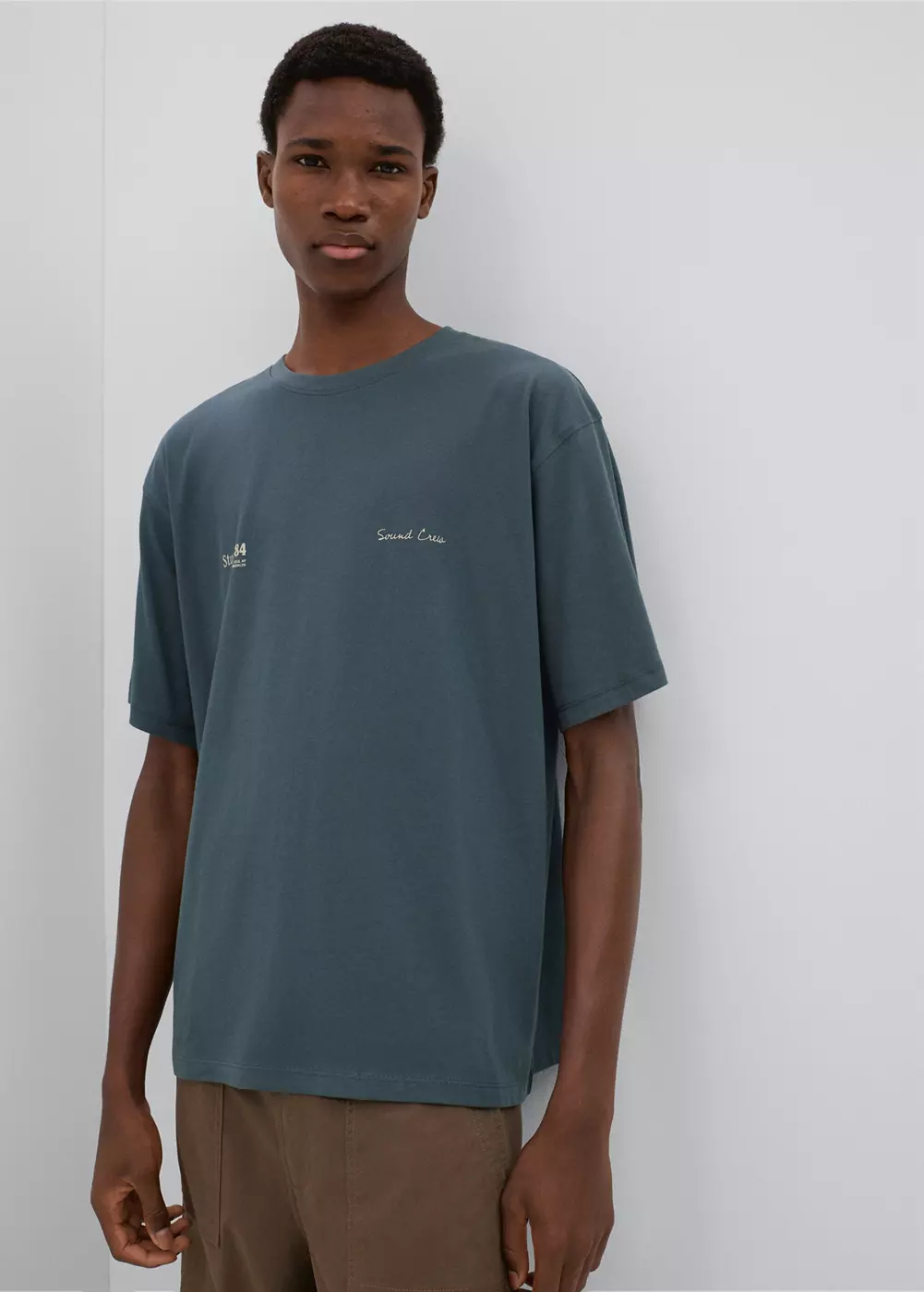 T-shirt imprimé manches courtes, MANGO TEEN