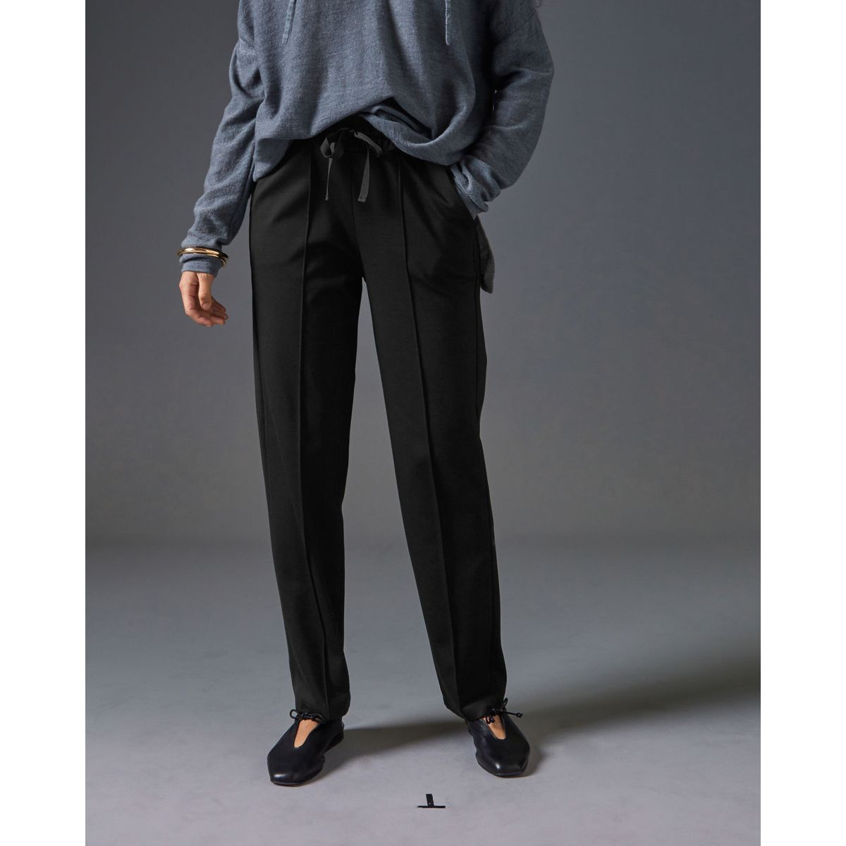 Pantalon jogger, en cachemire et laine La Redoute Collections gris