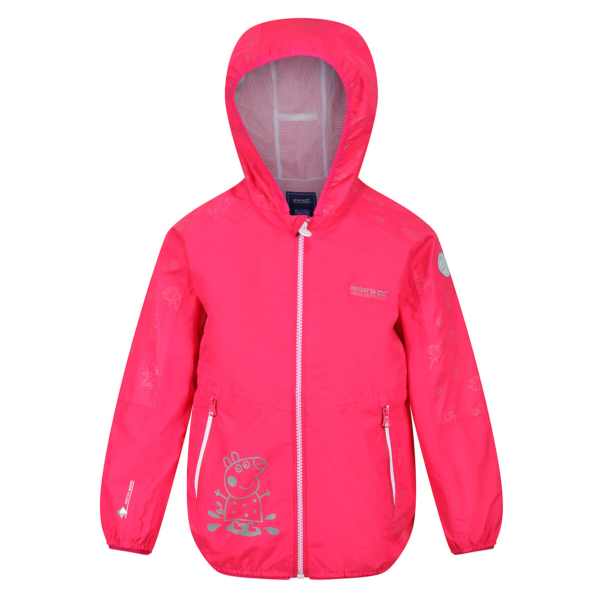 Peppa pig reflective waterproof shell jacket, 2-6 years , pink, Regatta ...