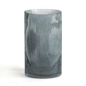 Vase verre rainuré droit H22,5 cm, Afa LA REDOUTE INTERIEURS image
