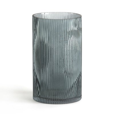 Vase verre rainuré droit H22,5 cm, Afa LA REDOUTE INTERIEURS