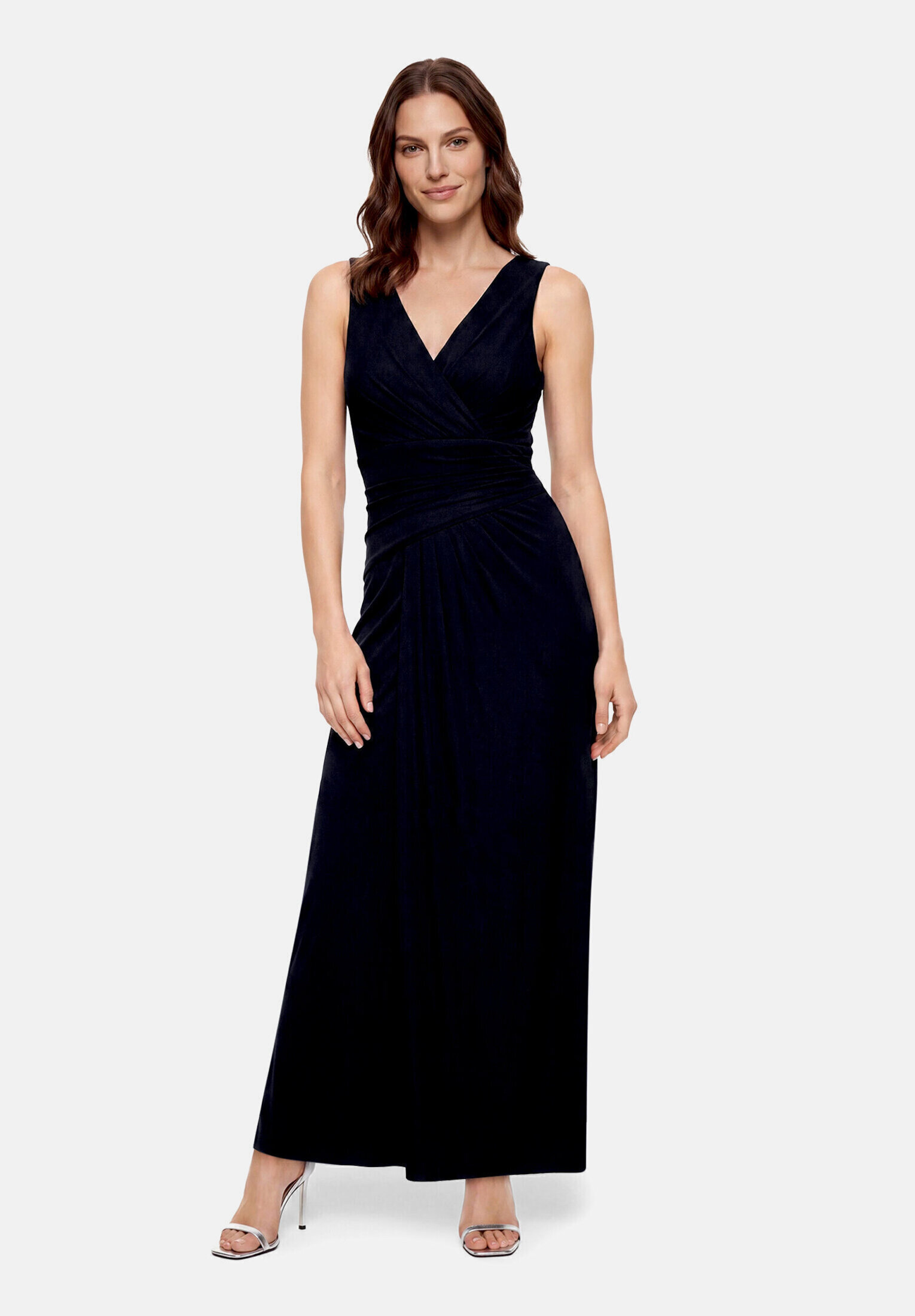 Robe de soirée à encolure en v, VERA MONT