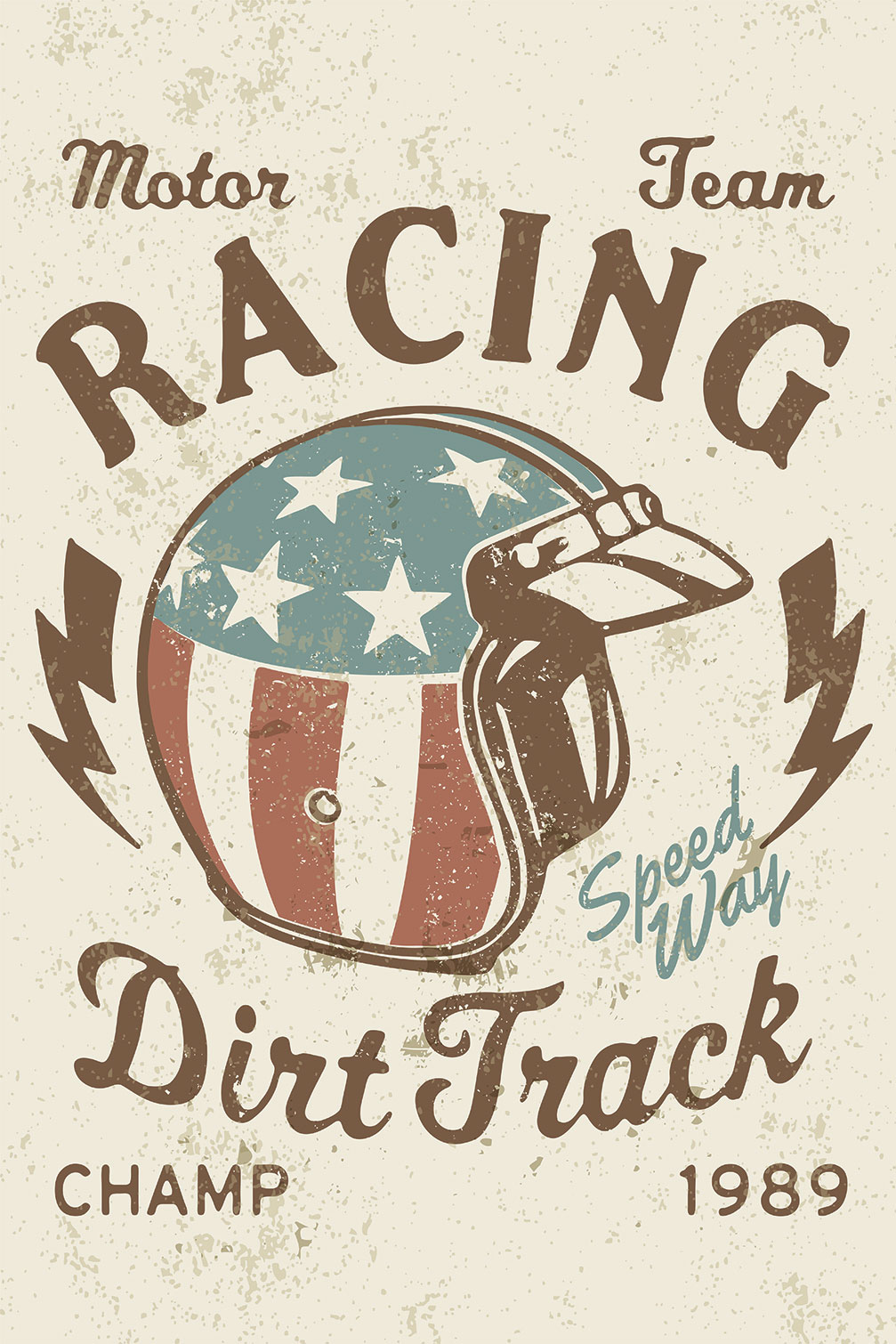 Tableau moto motor racing, HEXOA