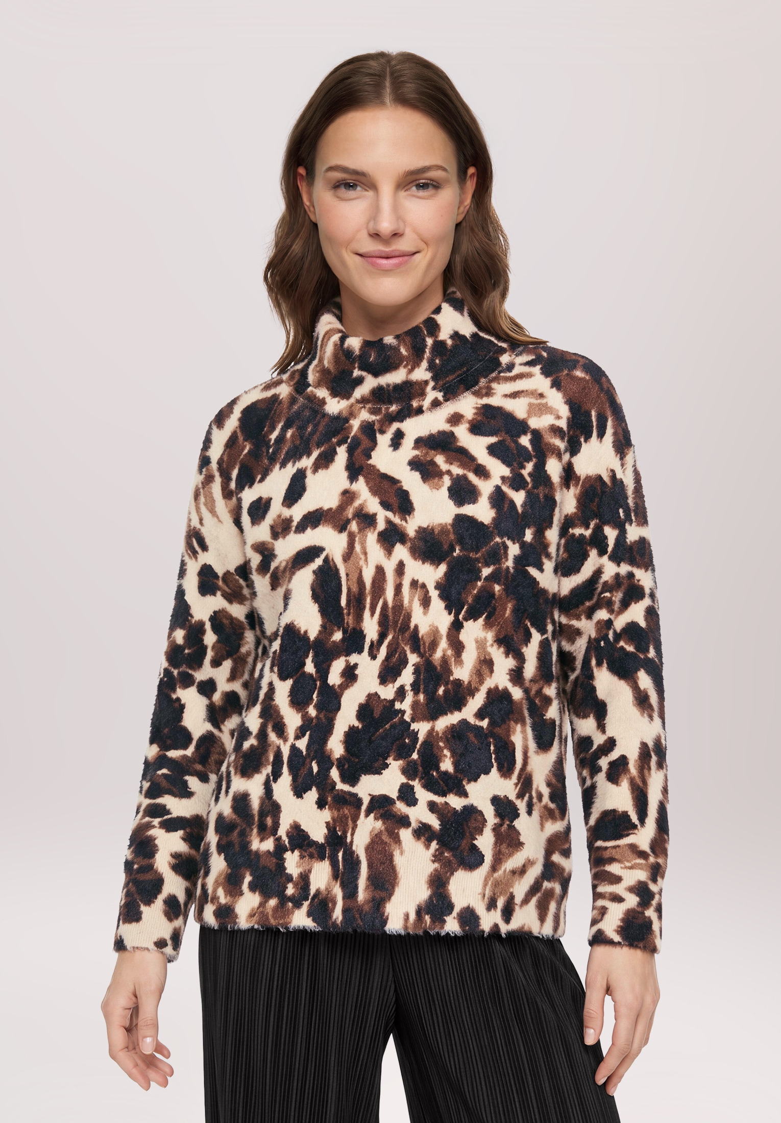 Pull-over en maille à col, BETTY BARCLAY