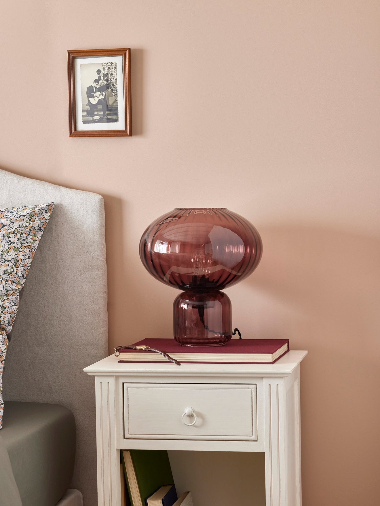 Lampe MARTIN en verre ciselé, CYRILLUS