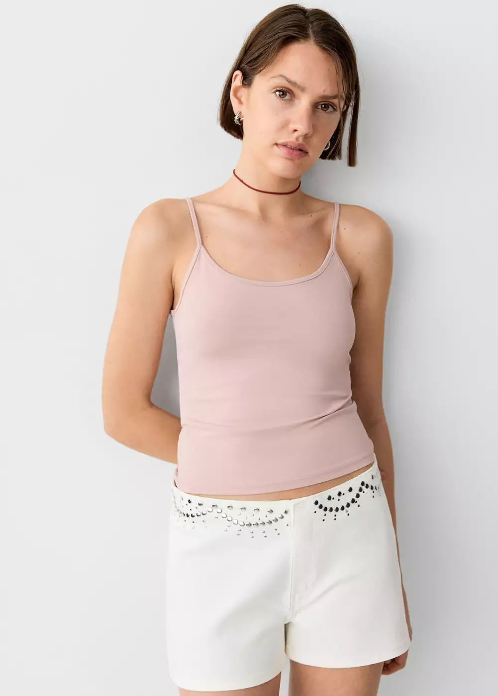 Top ajusté bretelles fines, MANGO TEEN