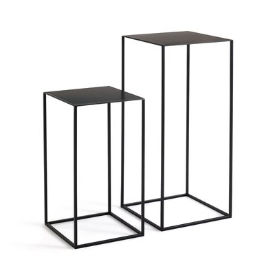 Romy Set of 2 Lacquered Metal Nesting Side Tables AM.PM
