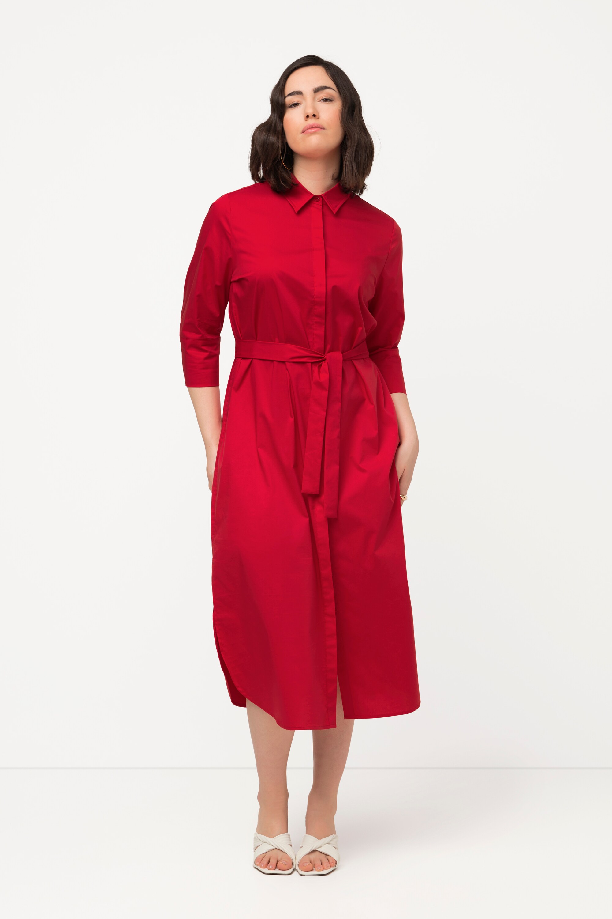 Robe chemisier à coupe évasée, ULLA POPKEN