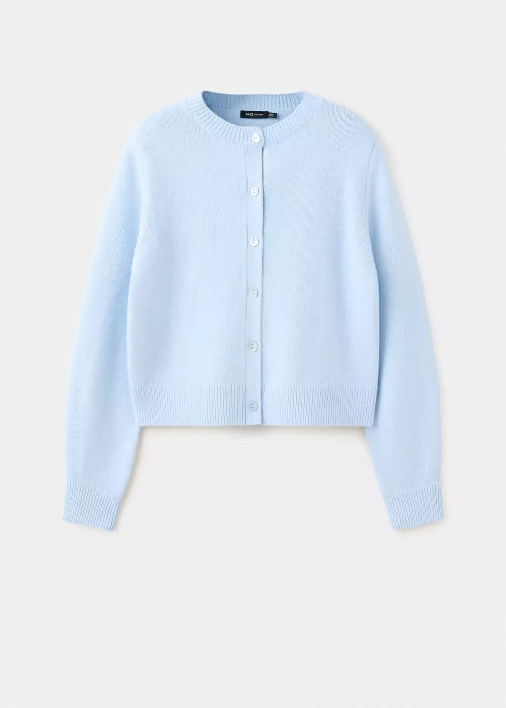 Cardigan laine col rond, MANGO