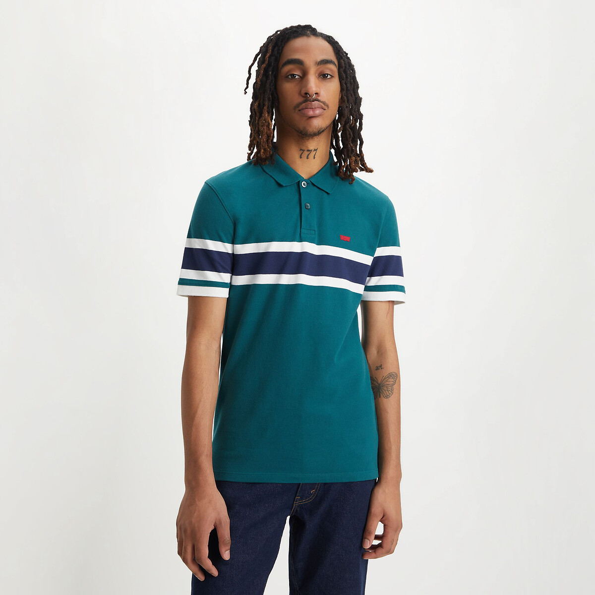 Housemark striped polo shirt in cotton and slim fit Levi s La