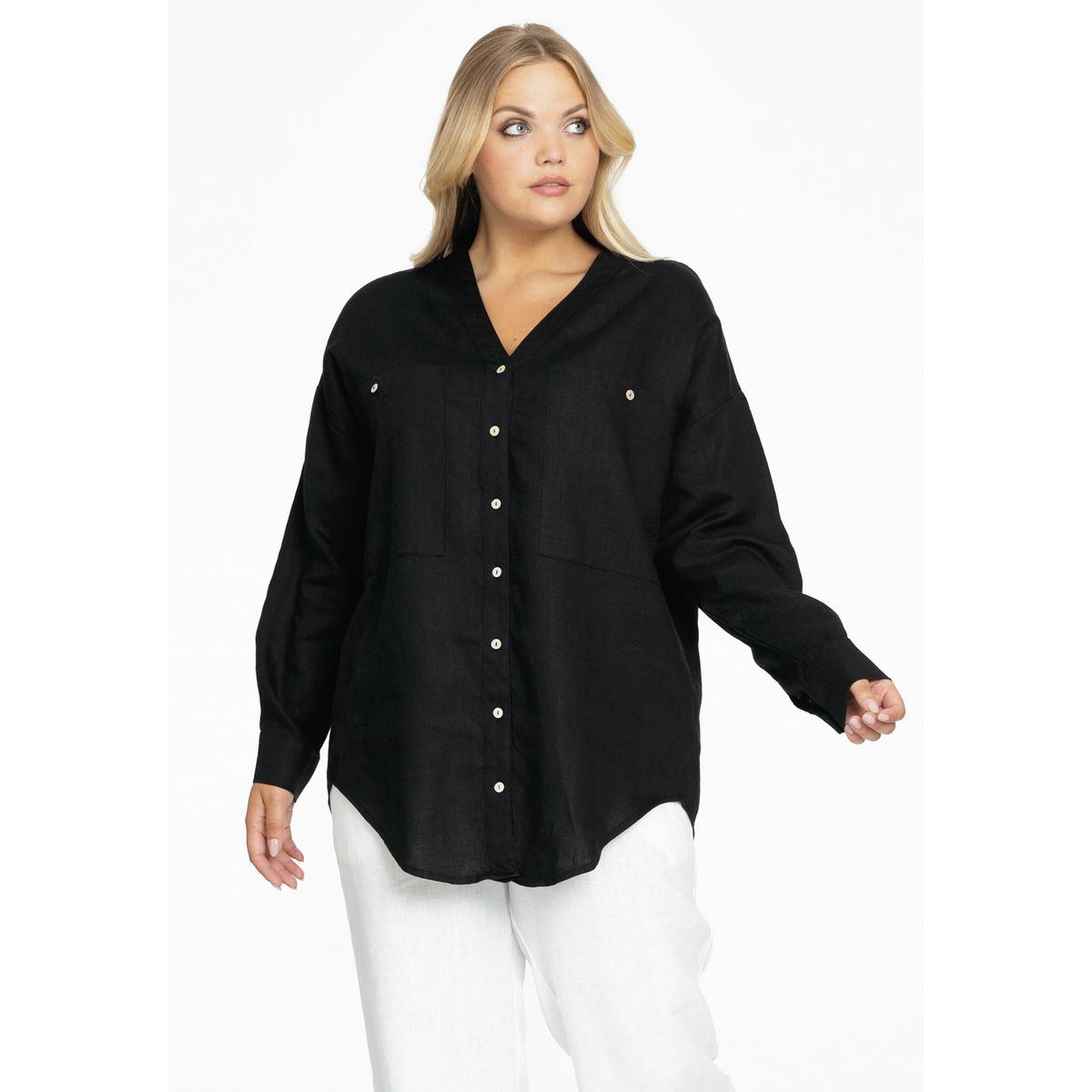 Chemise en lin discount femme grande taille