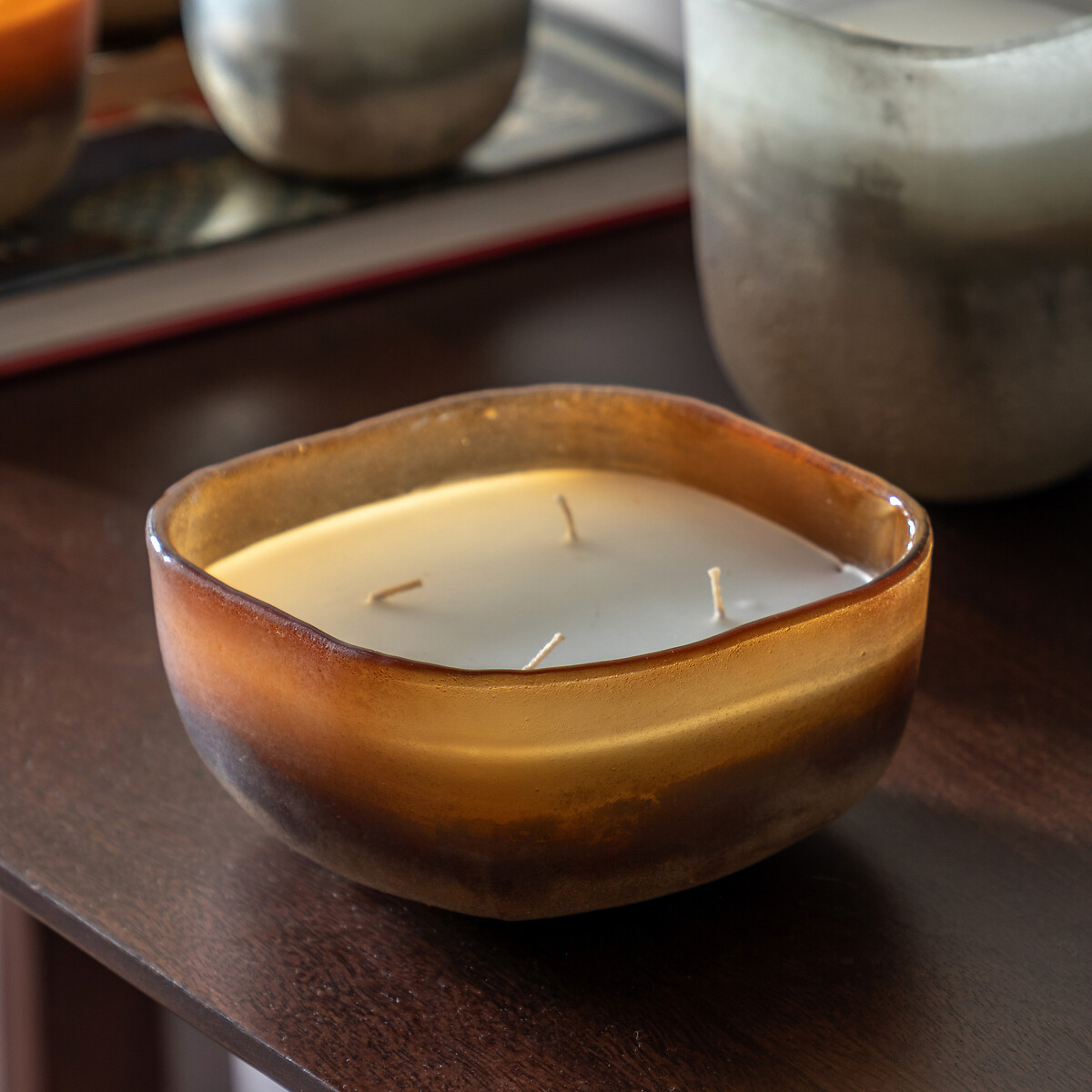 Medium Jasmin & Vetiver Mercury Candle in Amber/Gold, ÉDITÉ