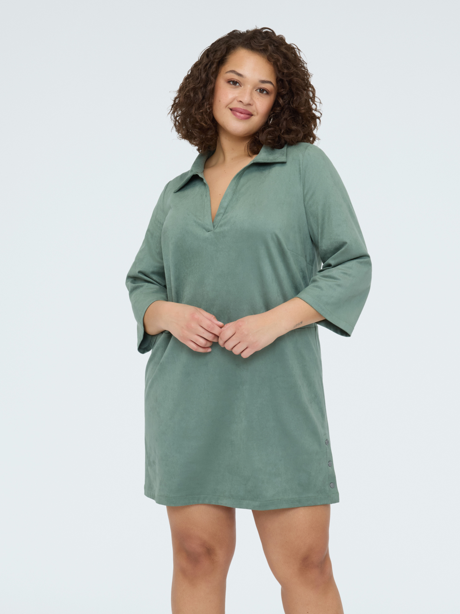 Robe courte avec col polo, FIORELLA RUBINO