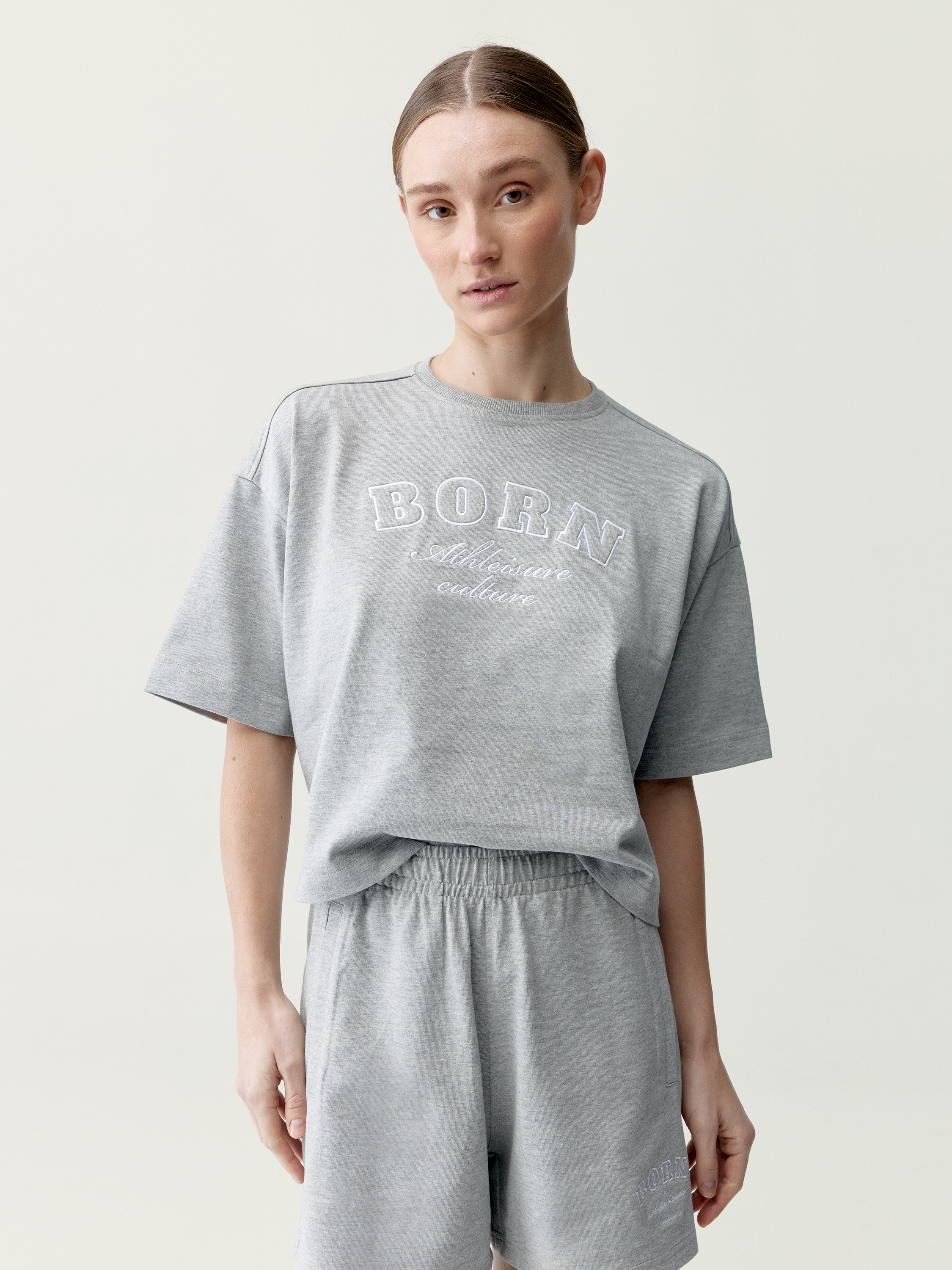 T-shirt de sport femme Court Manches courtes coupe oversize, BORN