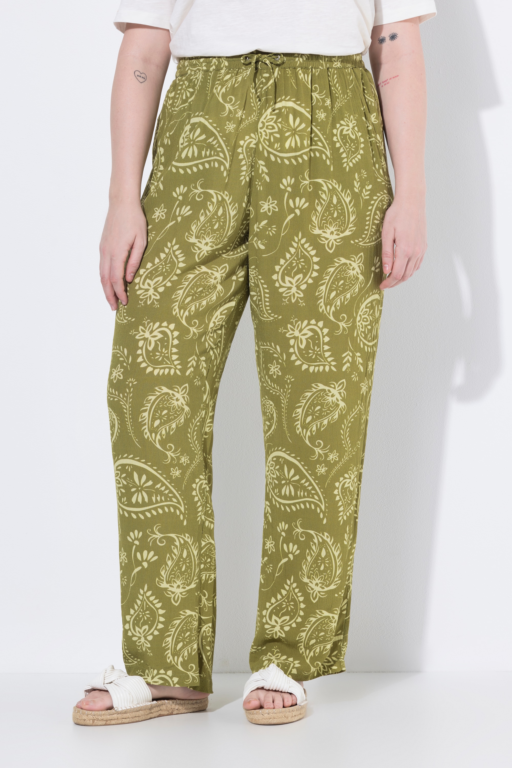 Pantalon, imprimé paisley, jambe large, ULLA POPKEN