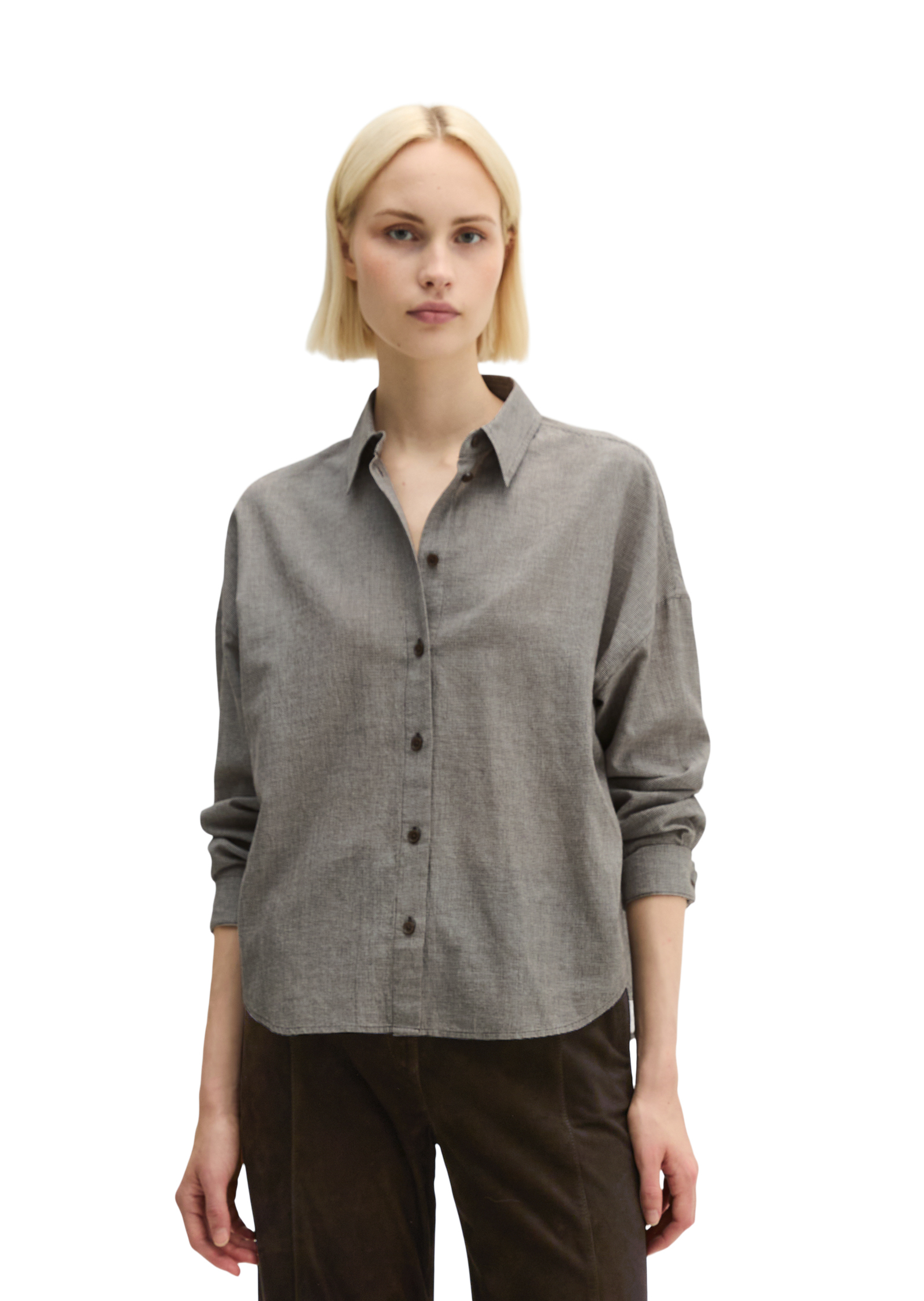 Chemisier oversize en seersucker en pur coton biologique, MARC O'POLO