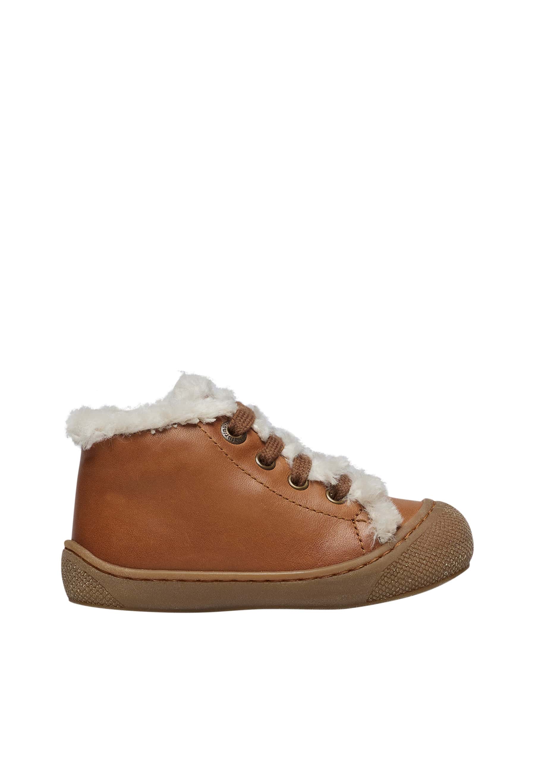 Chaussures premiers pas en cuir et laine LALLIT, NATURINO